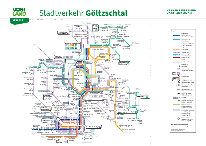 Übersichtskarte für das Göltzschtal