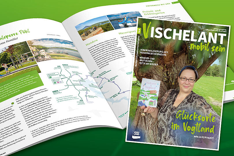 Titelbild der Sommerausgabe Vischelant mit Manja Reinhardt