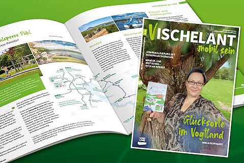 Titelbild der Sommerausgabe Vischelant mit Manja Reinhardt