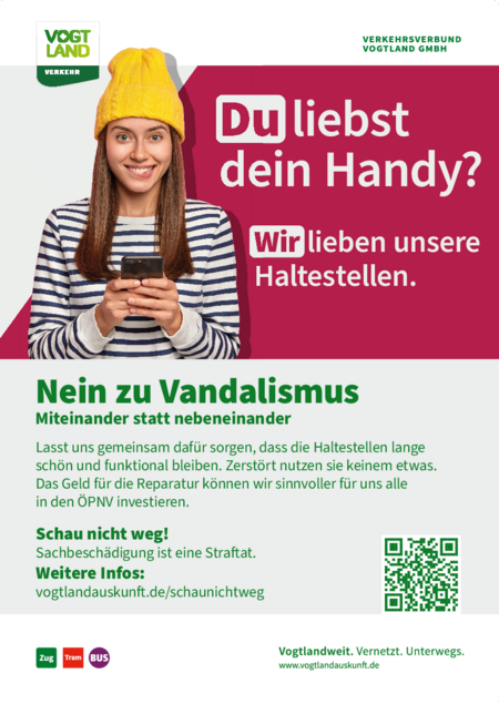 Motiv Handy zur Kampagne Schau nicht weg
