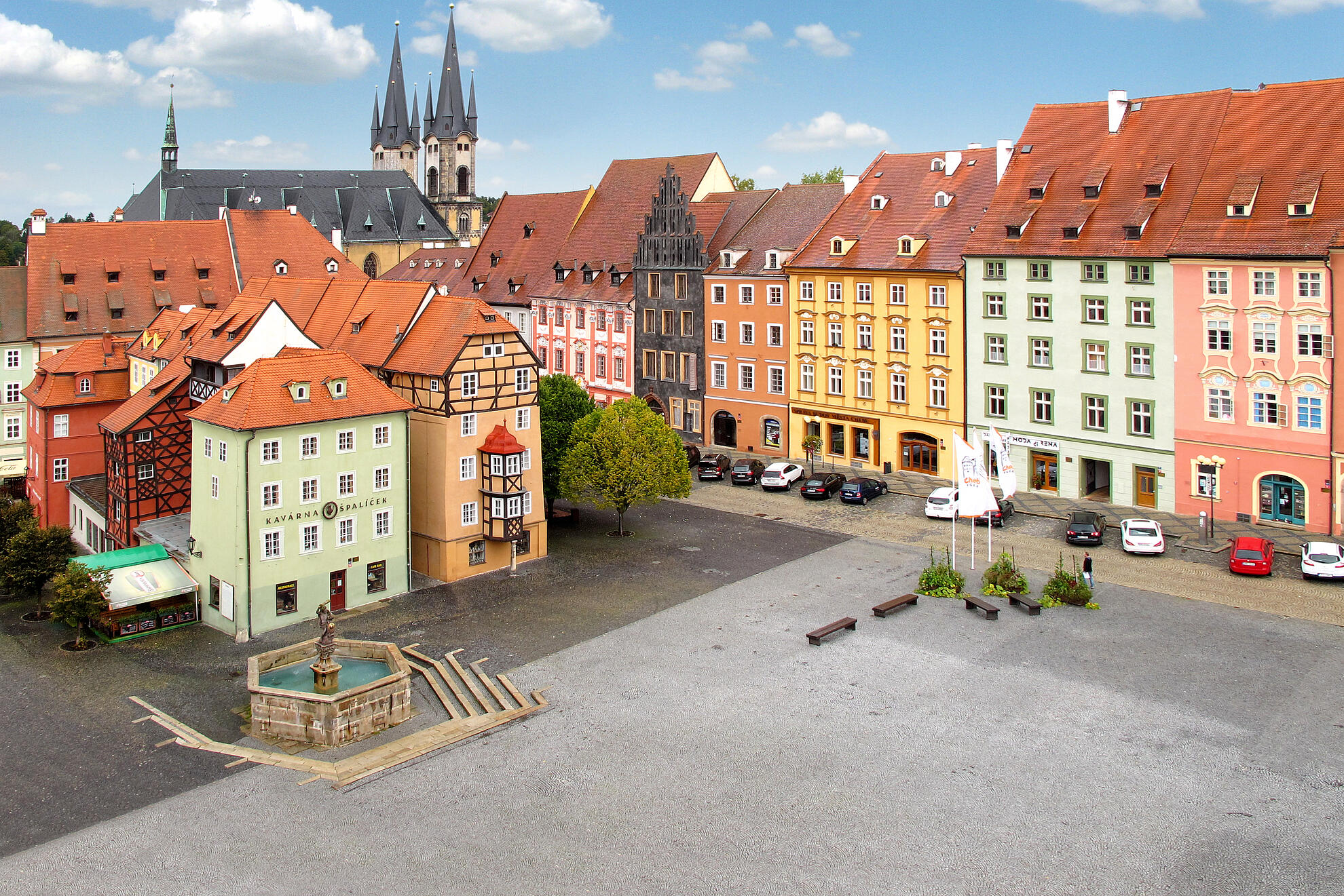 Blick auf Marktplatz Cheb
